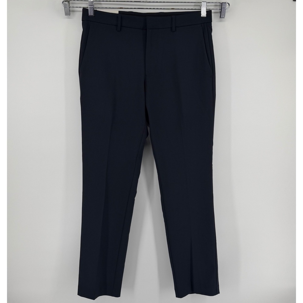 Savane Slim Fit Performance Dress Pant Navy Comfort Waistband Men's size 32W 31L